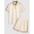 Men's Colorblock Polo Collared...
