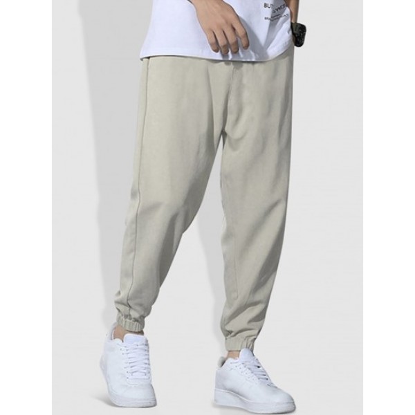 Color Spliced Quarter Zip Design Polo Collared T-shirt With Drawstring Pocket Jogger Pants Set